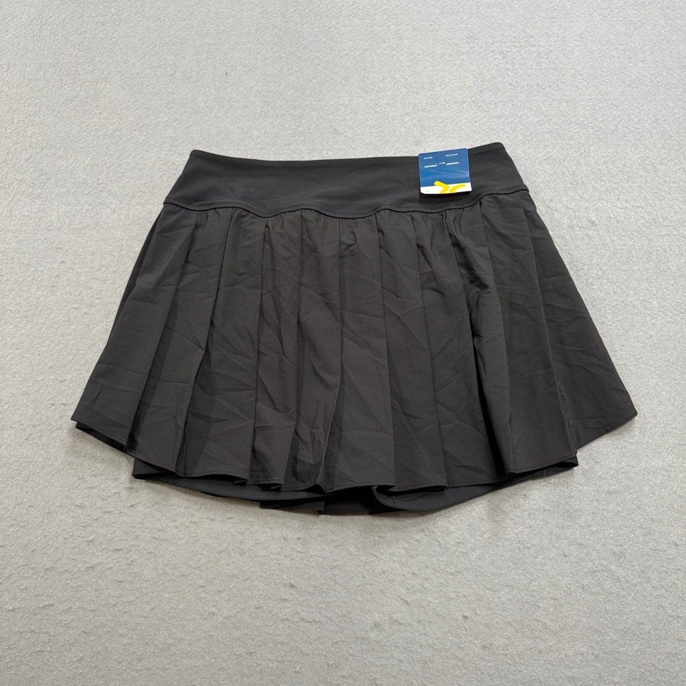 NEW Old Navy Golf Skort Women's L Black StretchTech High Rise Pleated Activewear